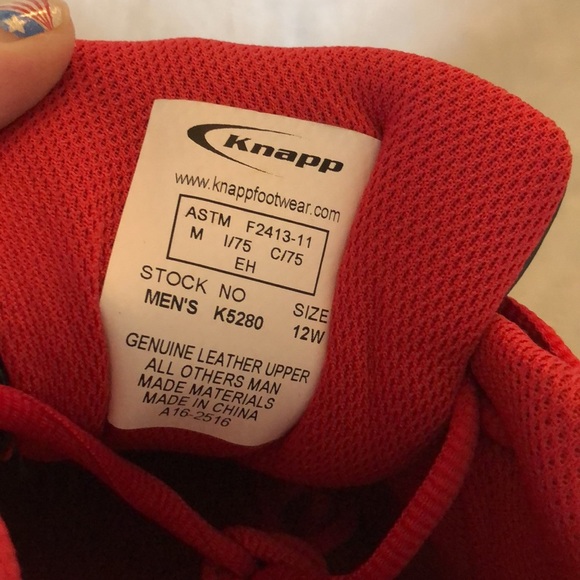 Knapp Allowance Sport Steel Toe Work Shoe, 12W NWT - Picture 6 of 16